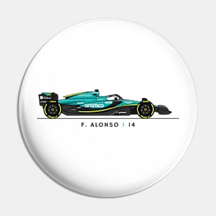 F1  Racing Fernando Alonso Aston Martin Fan shirt Pin