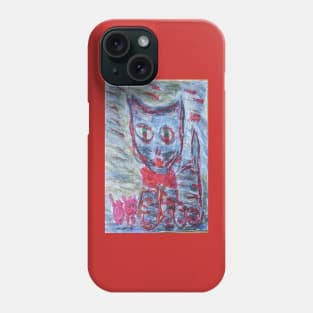 Cat red bow Phone Case