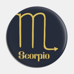 Scorpio Zodiac Pin