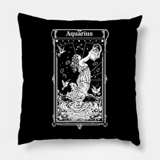 Aquarius Zodiac Sign Astrology Magic Pillow