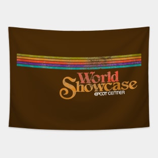 Epcot World Showcase Stripes Vintage Tapestry