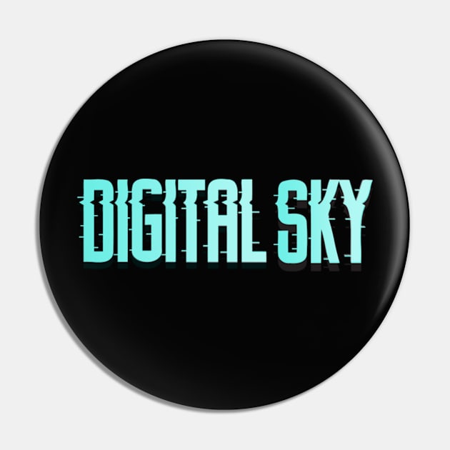 Miscellaneous Items: Digital Sky (Black) Pin by DigitalSky