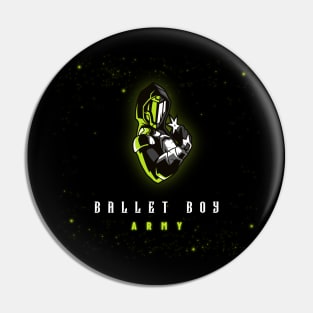 Ballet Boy Army Pin