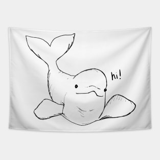 Baby Beluga Tapestry