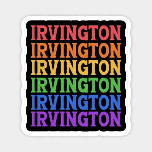 IRVINGTON COLORFUL TEXT Magnet