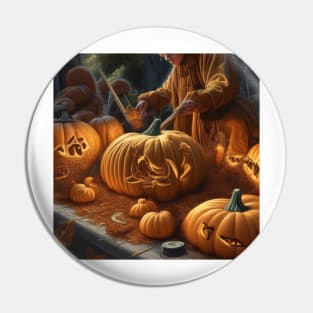 Halloween Pumpkin Carving Pin