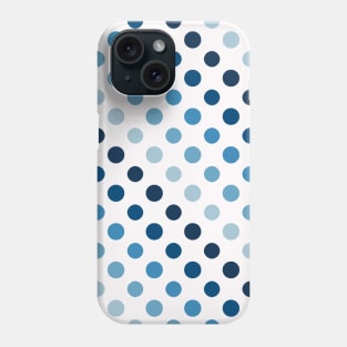 Blue White Dots Back To School Pattern Phone Case