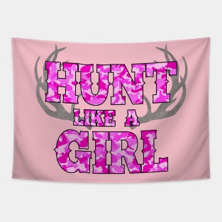 Hunt Like A Girl Tapestry