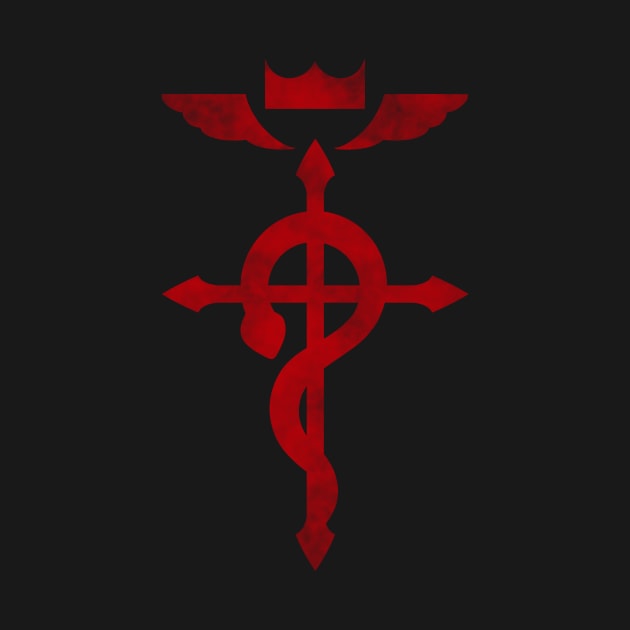 Fullmetal Alchemist logo red by Wyrneck