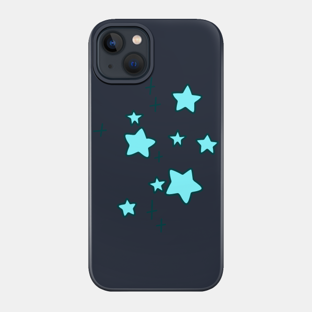 Blue Stars and Sparkles - Stars - Phone Case