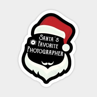 Santa's Favorite Photographer Funny Christmas Gift Magnet
