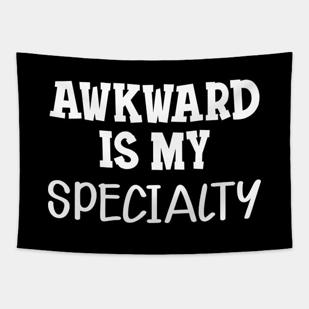 Introvert - Awkward is my specialty Tapestry by KC Happy Shop