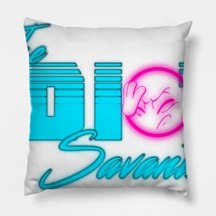 The Idiot Savants Retro Logo Pillow