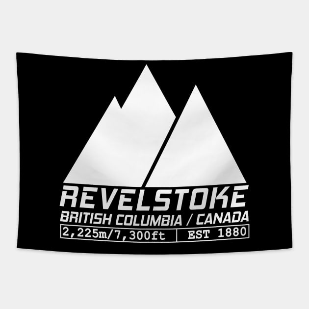 Ski Revelstoke British Columbia Canada Skiing and Snowboarding Tapestry by ChrisWilson