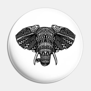 Elephant mandala spiritual design Pin