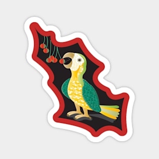 Green parrot Magnet