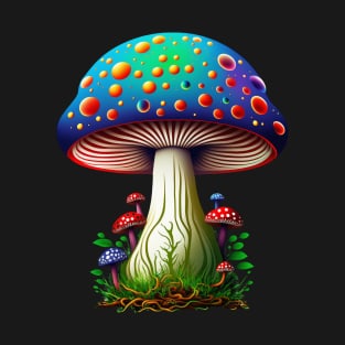 Colorful Hippie Magical Mushrooms T-Shirt