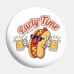 Party Time Hot Dog Pin