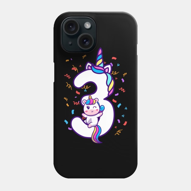 Funny Birthday Unicorn Phone Case by Wagum Std