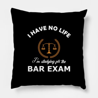 Bar Exam - I have no life, I'm studying for the bar exam Pillow