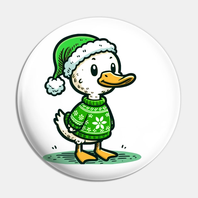 Ducky Christmas Pin by tysonstreet