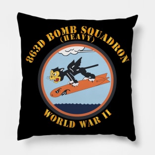 863d Bomb Squadron - WWII Pillow