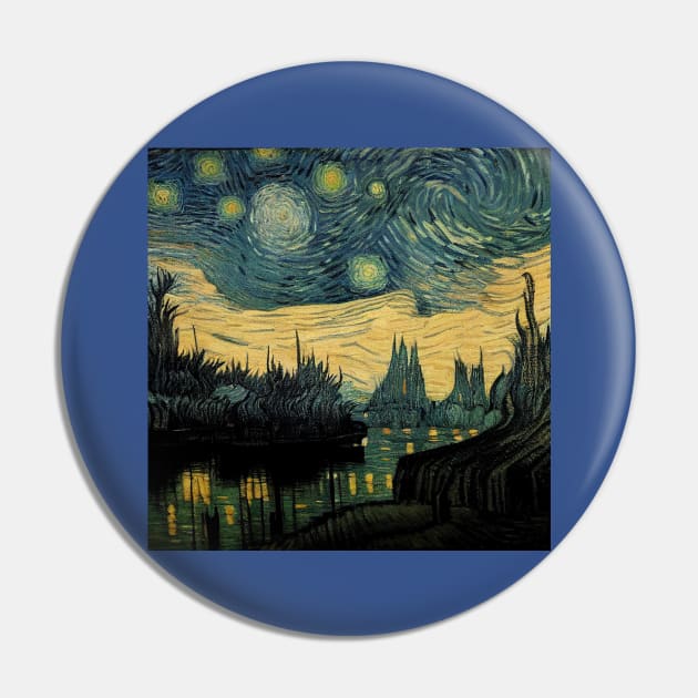 Starry Night in Kashyyyk Pin by Grassroots Green