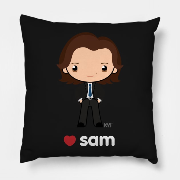 Love Sam - Supernatural Pillow by KYi