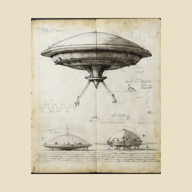 UFO Blueprint by Trip Tank