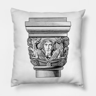 Magic column capital mystical architecture Pillow