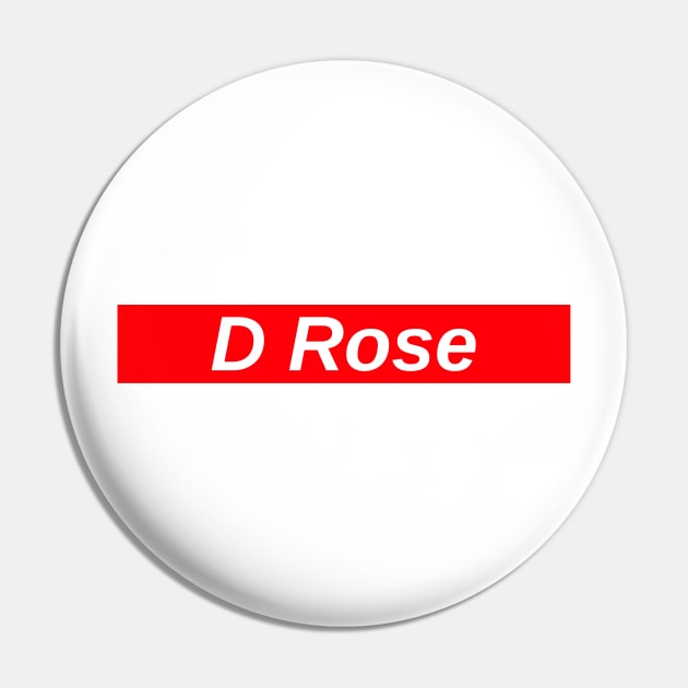 D Rose // Red Box Logo Pin by FlexxxApparel