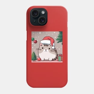 Pu-sheen Santa Kitty Phone Case