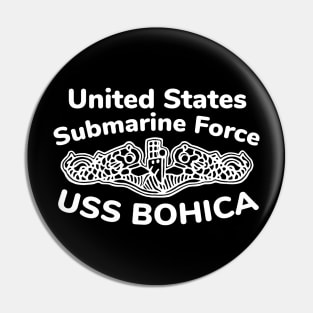 U.S. Submarine Force USS BOHICA Wht Pin