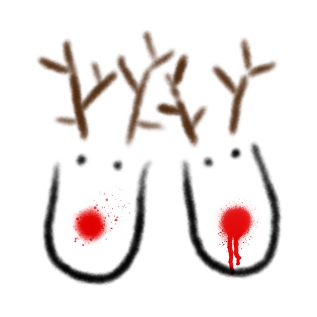 Pair of Reindeer Boobs by y30artist