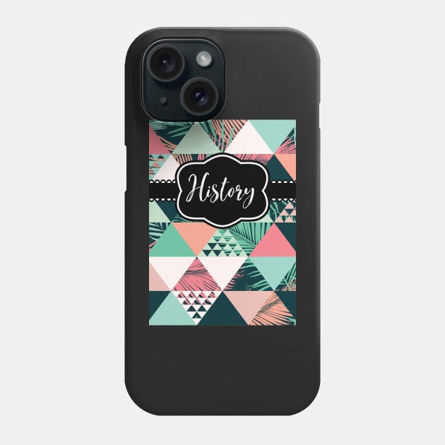 (Customizable) History Tribal Geometric Notebook Phone Case by broadwaygurl18