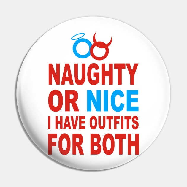 NAUGHTY OR NICE Pin by DSGNS