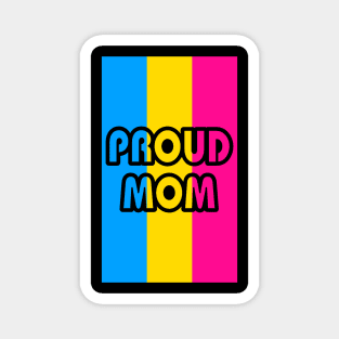 Proud Mom Pansexual Flag Magnet