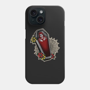 Crimson Ghost Coffin Phone Case