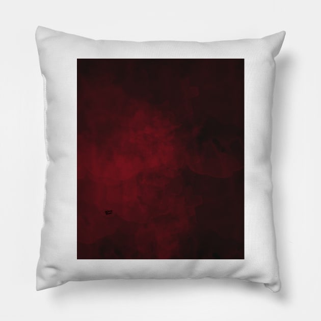 Red Fire #minimal #design #kirovair #decor #buyart Pillow by Kirovair