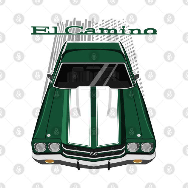 Disover Chevrolet El Camino SS 1970 - forest green - Chevrolet El Camino Ss 1970 Forest Gree - T-Shirt