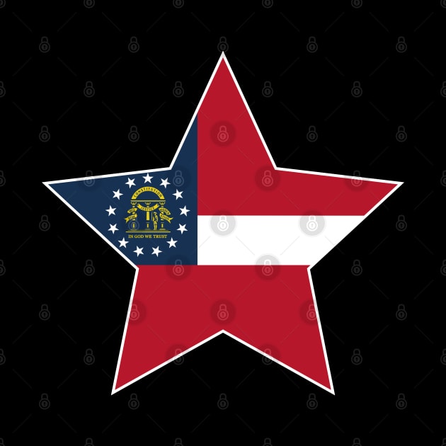 Georgia State Flag Star by Realittle