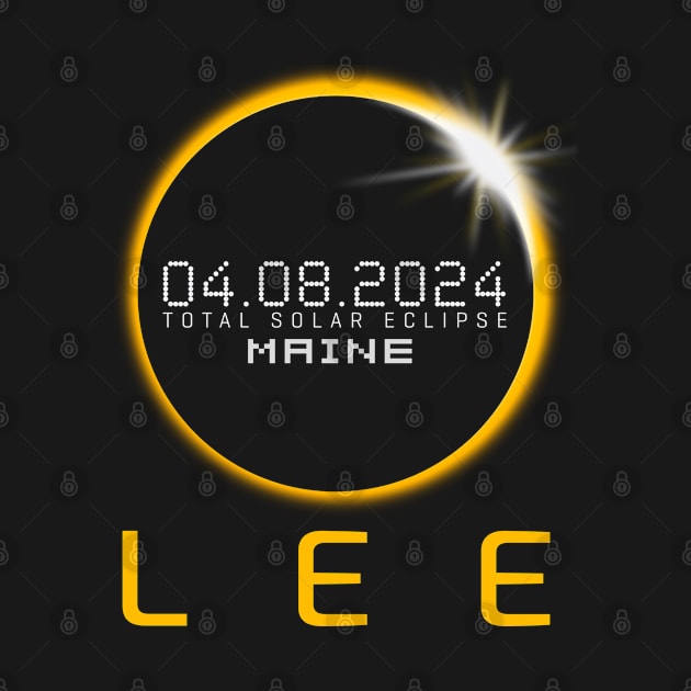 LEE Maine Total Solar Eclipse April 8 2024 Maine by TeeaxArt