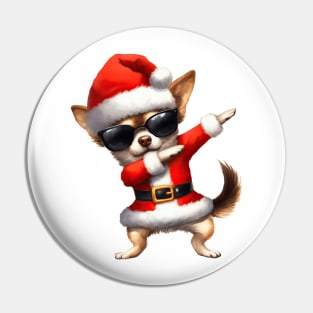 Christmas Chihuahua Dog Dabbing Dance Pin