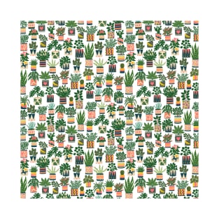 Houseplant Pattern T-Shirt