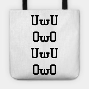 UwU OwO (black) Tote