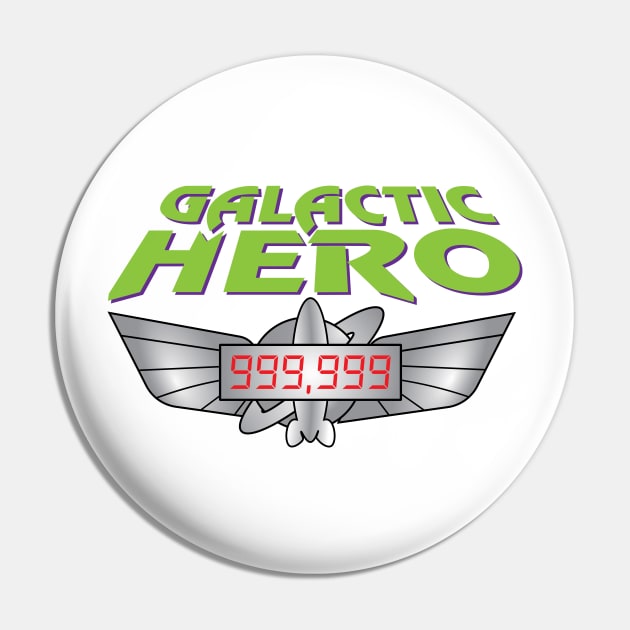 Galactic Hero - 999,999 High Score on Space Ranger Spin Pin by Tomorrowland Arcade