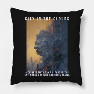 city in the clouds Pillow