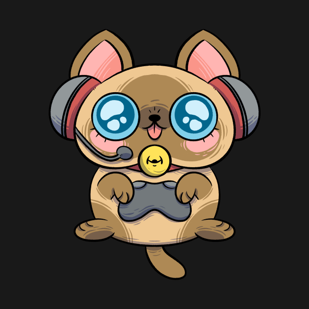 Gamer Cat by monitosbonitos