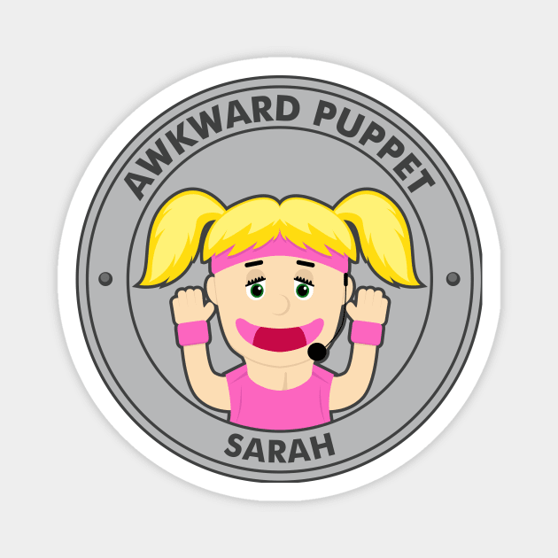 MEET SARAH AKWARD PUPPET Magnet by gastaocared