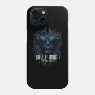 Techno T-Shirt - No Sleep tonight - Catsondrugs.com - Techno, rave, edm, festival, techno, trippy, music, 90s rave, psychedelic, party, trance, rave music, rave krispies, rave flyer T-Shirt Phone Case